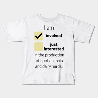 Involved Beef and Diary Network Kids T-Shirt